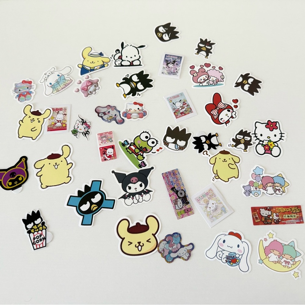 Set of stickers: sanrio hello kitty